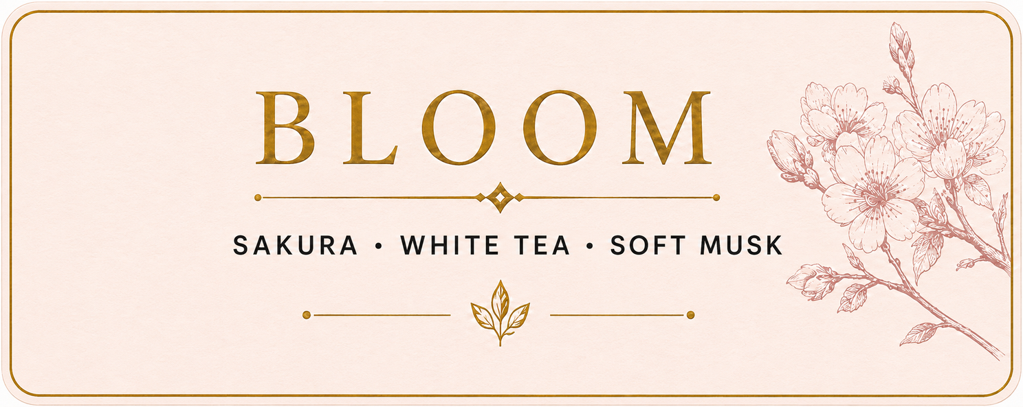 Bloom label: Sakura • White tea • Soft musk
